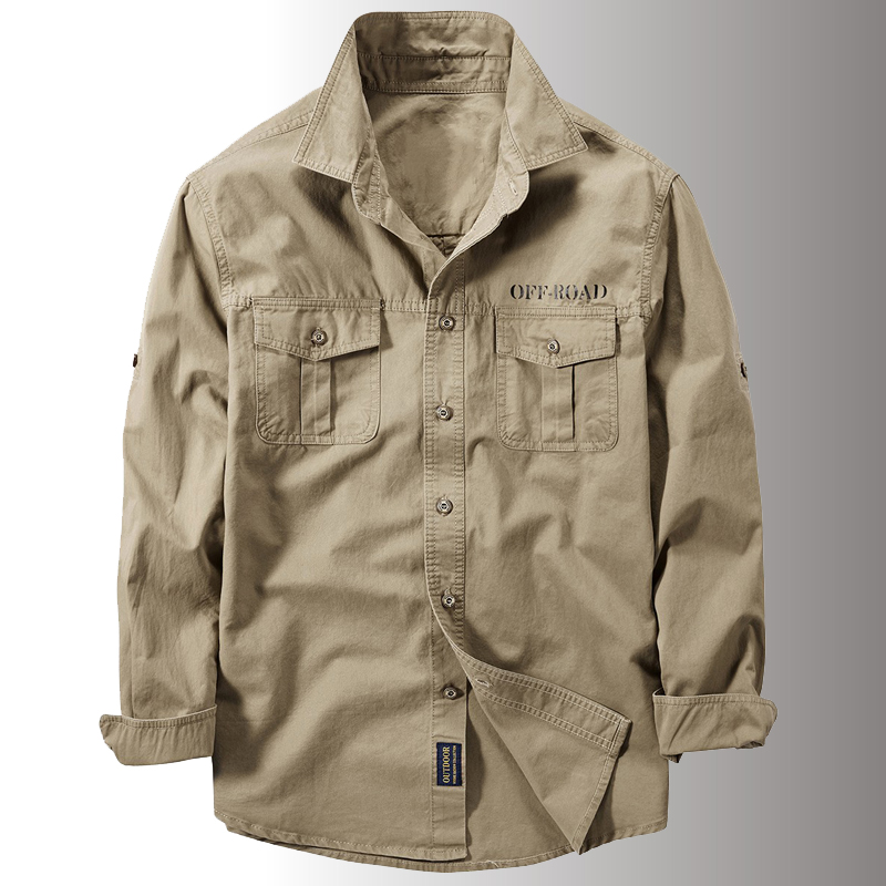 Tactical Military Shirt Cargo - Yeni erkek bahar çok cep askeri