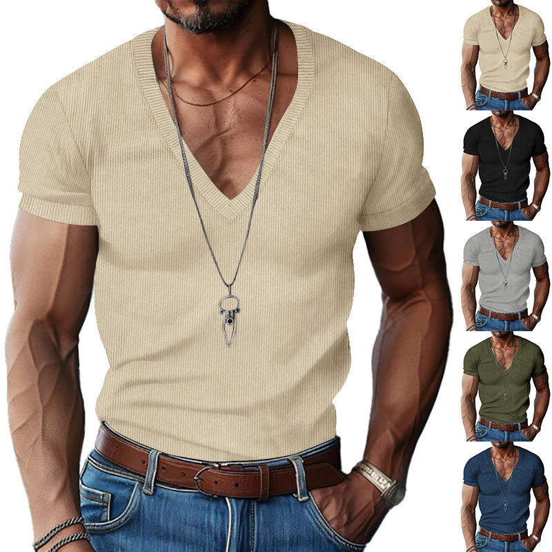 Corduroy Button Up Shirt Men - Erkek Korduroy Avrupa ve Amerika Yazlık