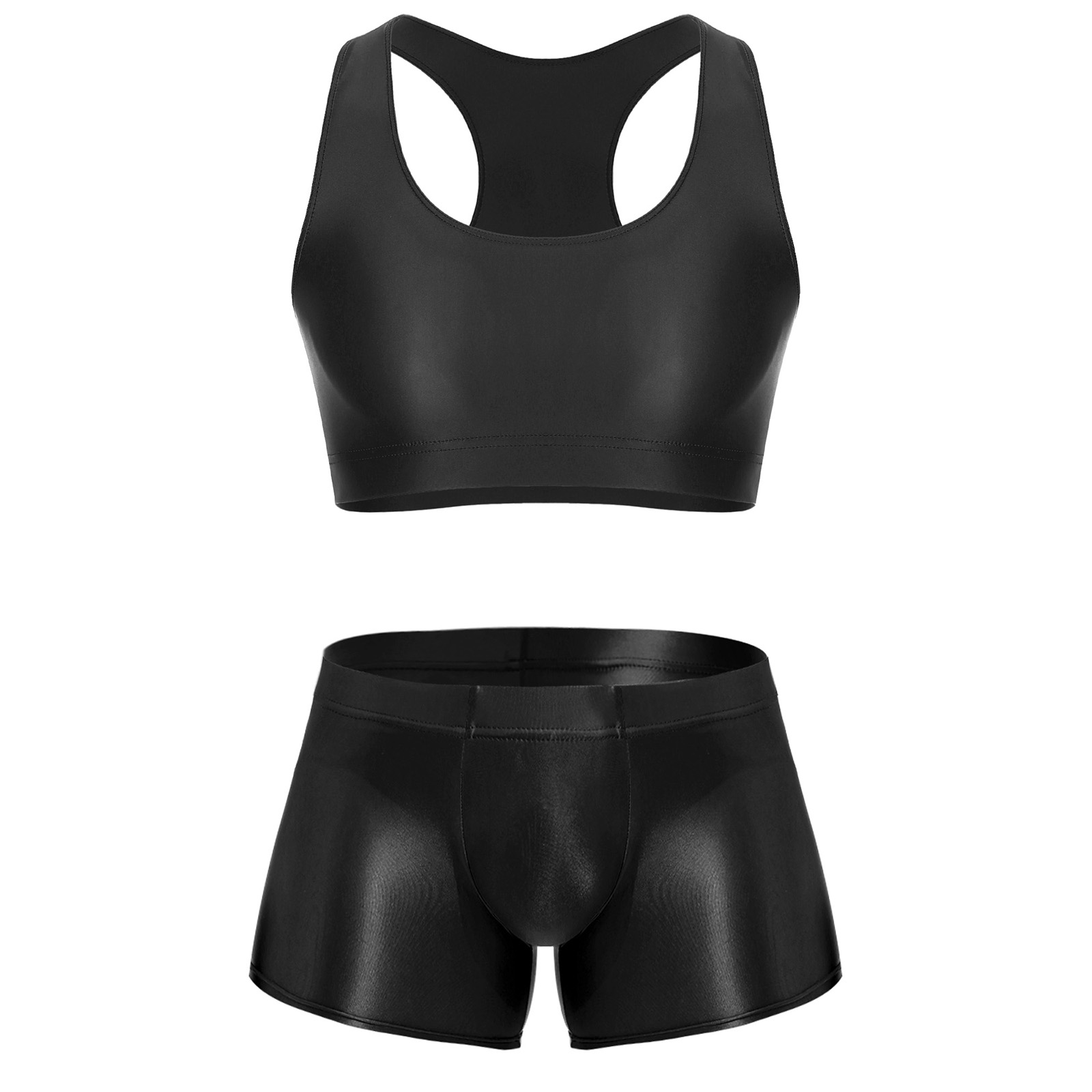 Underwear - Erkekler için Parlak Esnek Fitness Kıyafeti