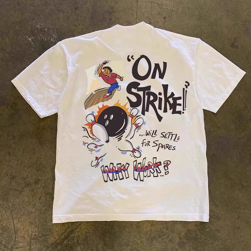 Short Sleeve Bowling Shirt Retro - Amerikan Retro Kısa Kollu Erkek ve