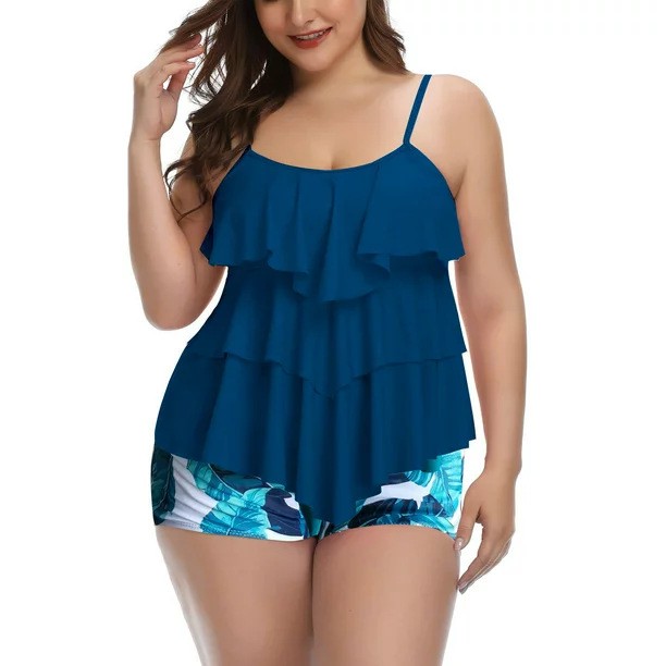 Shorts - Kadın Mayo Bikini Artı Boyutu Bikini