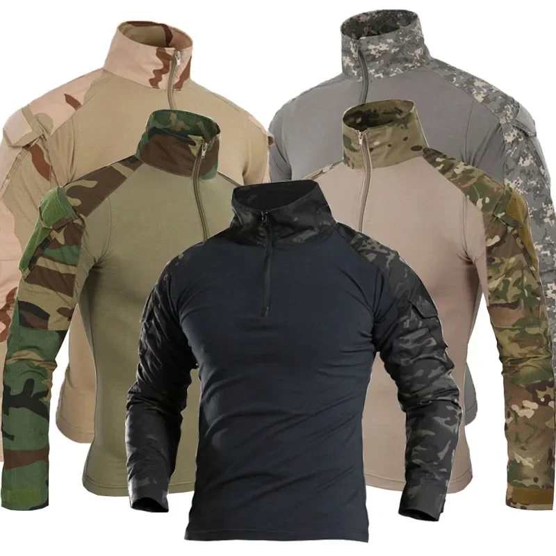 Tactical Military Shirt Cargo - Savaş gömlek Camo kargo spor Airsoft