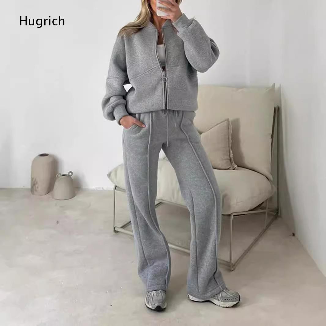 Jackets - Kadın Fermuarlı Oversize Ceket ve İpli