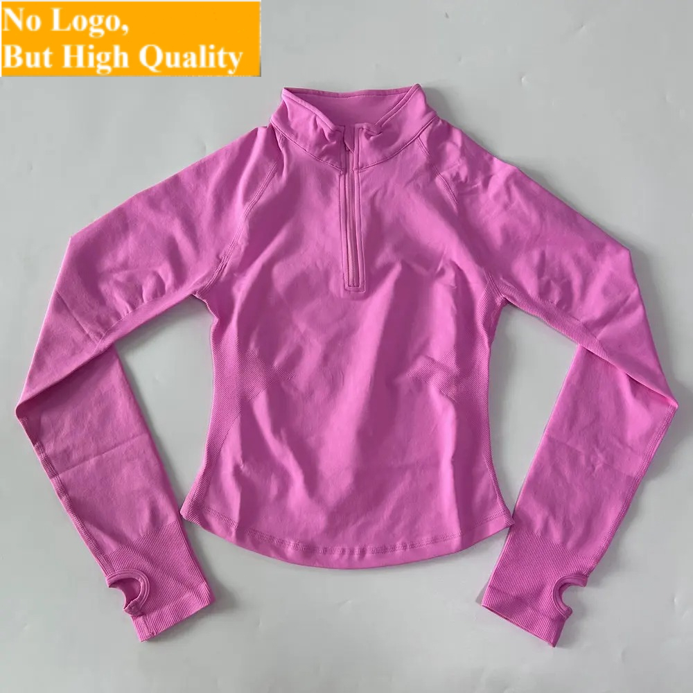 Shirts - Hiçbir Logo Yoga Ceketi Yarım Fermuarlı