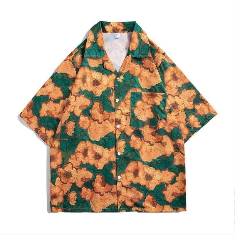 Vintage çiçek gömlek kısa koll - Vintage Hawaiian Floral Shirt incelemesi ve fiyatı