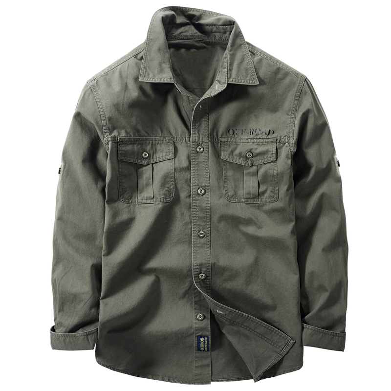 Yeni erkek bahar çok cep asker - Tactical Military Shirt Cargo incelemesi ve fiyatı