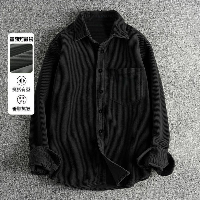 Sonbahar Erkek Kordonlu Uzun K - Corduroy Button Up Shirt Men incelemesi ve fiyatı