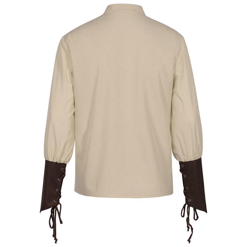 Erkek Ortaçağ Korsan Gömlek Rö - Medieval Gothic Lace Up Pirate Shirt incelemesi ve fiyatı