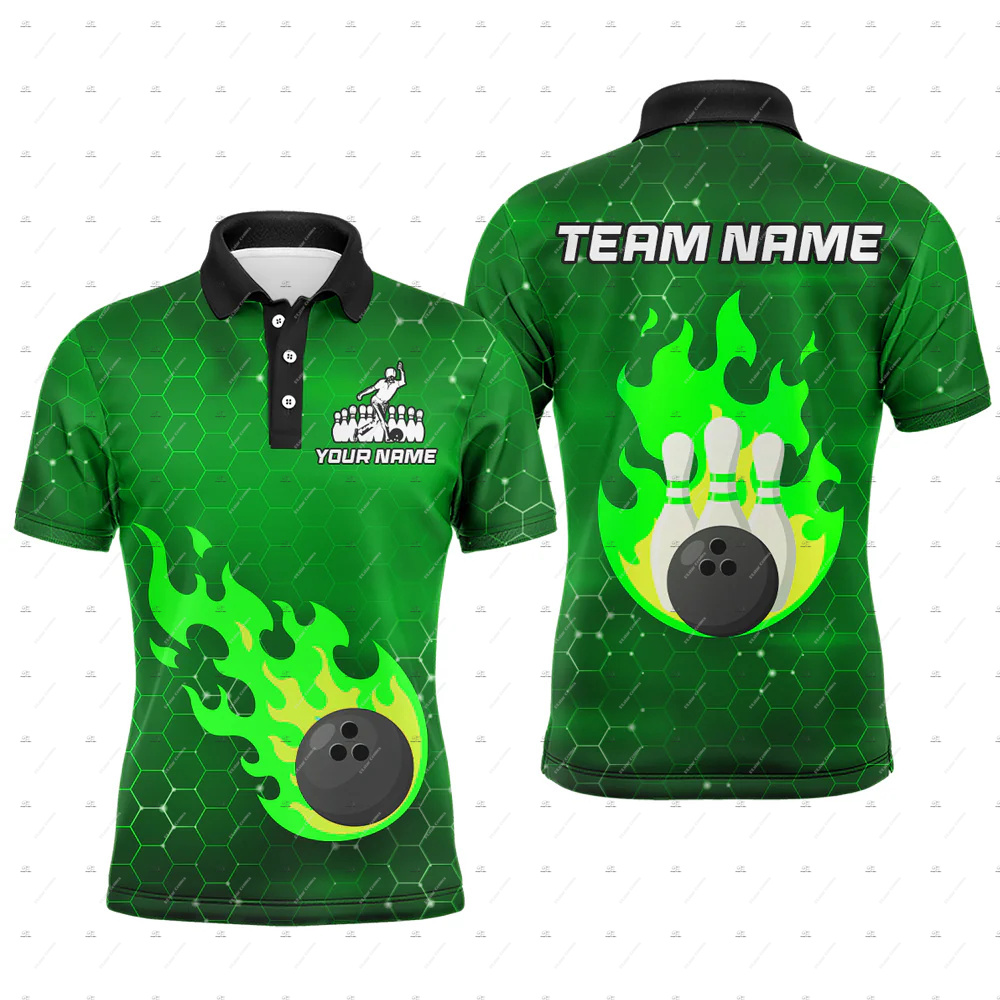 Özel Ad Bowling Kafatası Alev  - Short Sleeve Bowling Shirt Retro incelemesi ve fiyatı