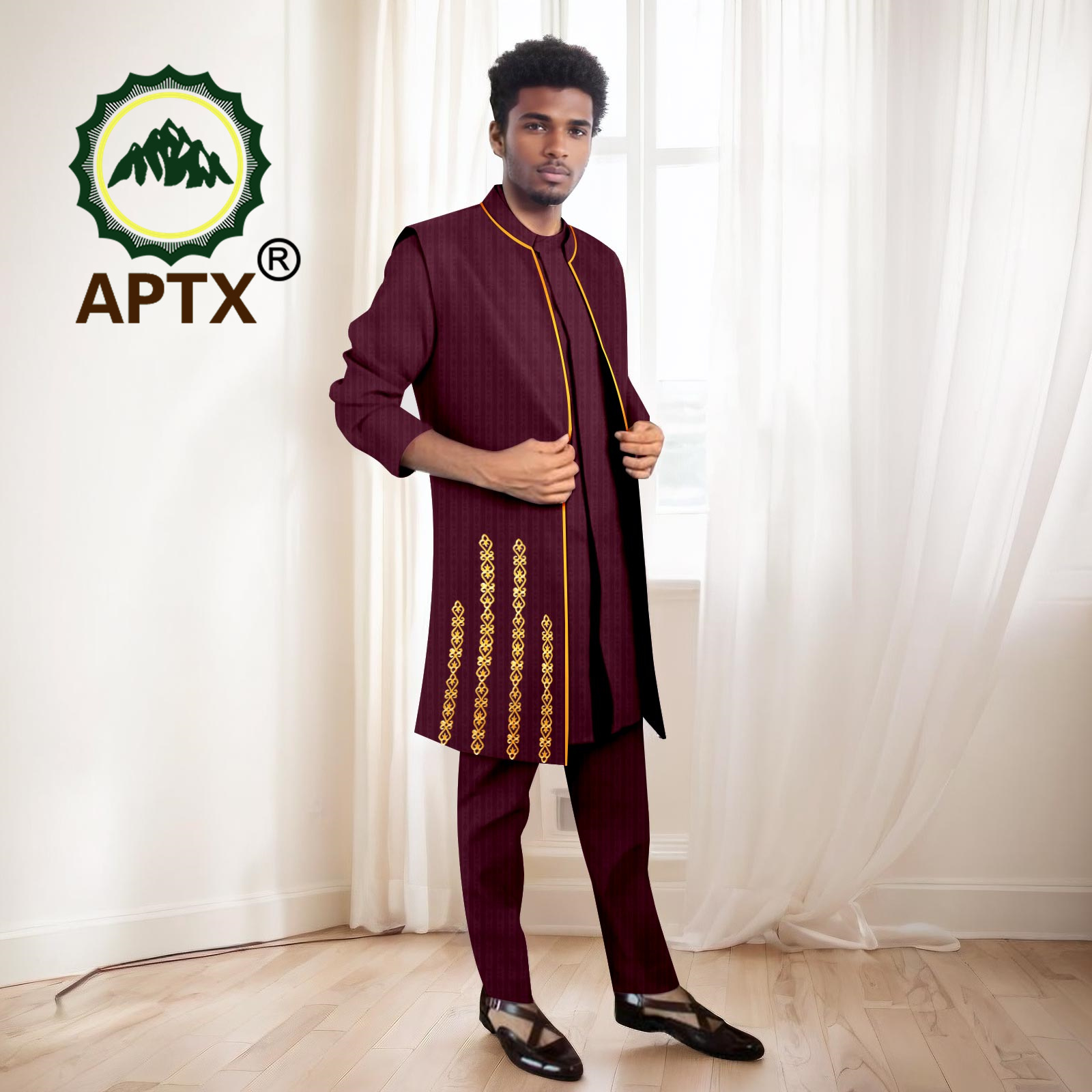 Afrika Erkek Takım Elbise Yüks - Mandarin Collar Formal Shirt Slim Fit incelemesi ve fiyatı