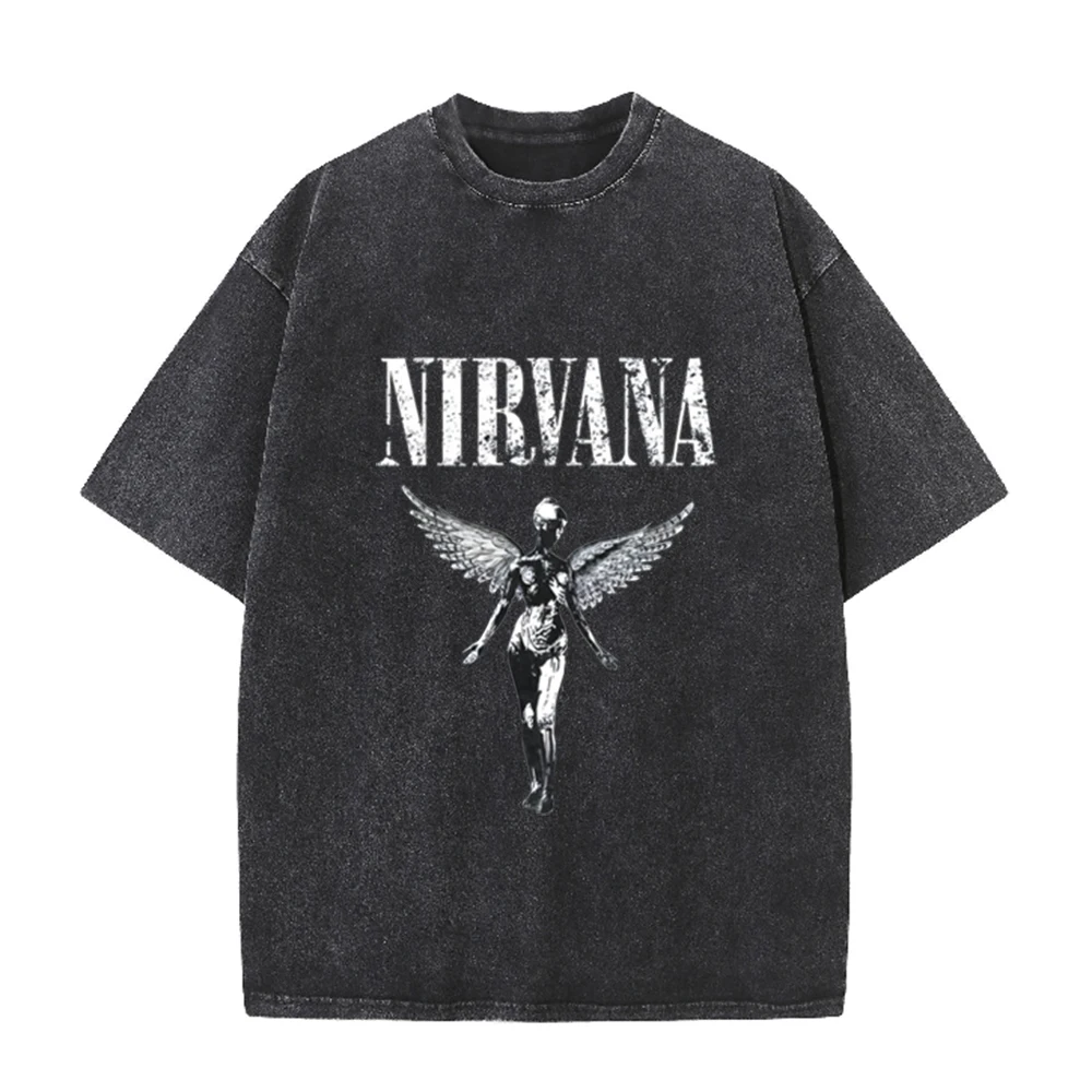 Retro Asit Yıkama Büyük Beden  - Acid Wash Vintage Graphic T Shirt incelemesi ve fiyatı