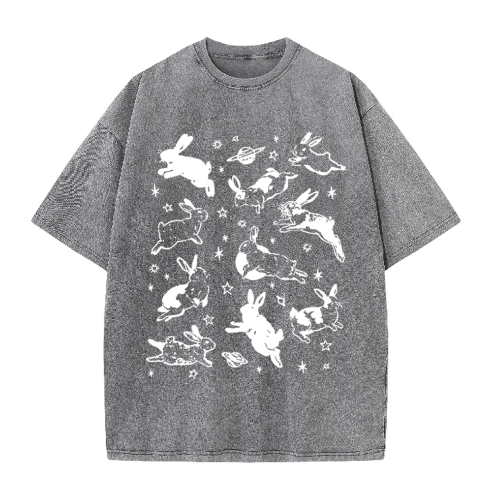 2026 Vintage Uzay Tavşanı Geze - Acid Wash Vintage Graphic T Shirt incelemesi ve fiyatı