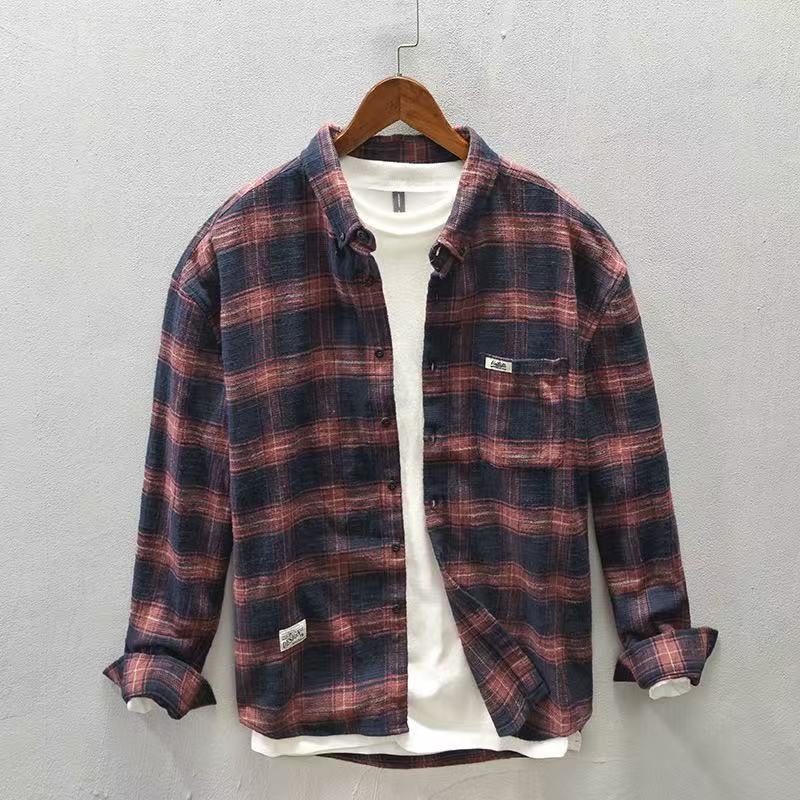 2026 İlkbahar/Sonbahar Yeni Ka - Flannel Plaid Shirt Heavy Weight incelemesi ve fiyatı