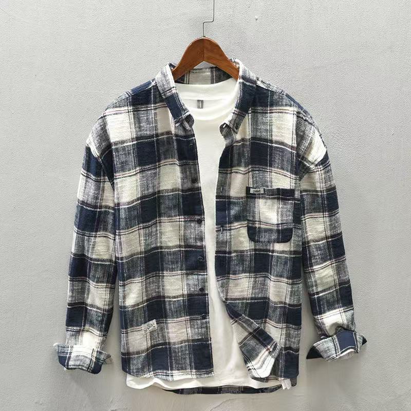 2026 İlkbahar/Sonbahar Yeni Ka - Flannel Plaid Shirt Heavy Weight incelemesi ve fiyatı