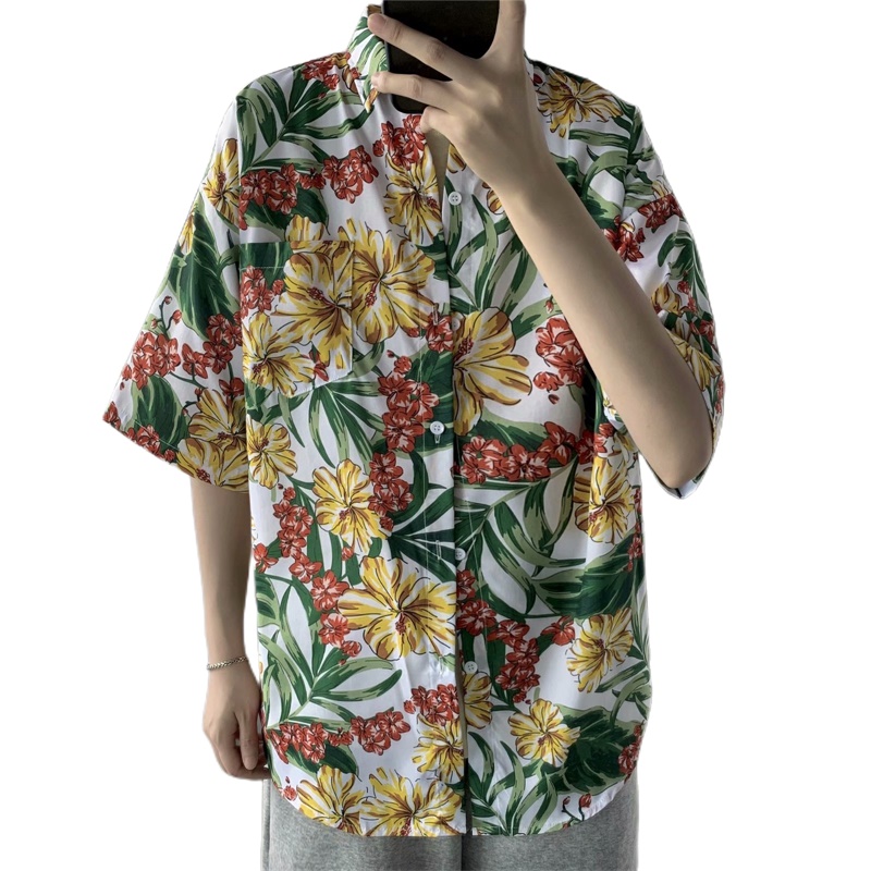 Rahat Hawaiian Retro çiçek bas - Vintage Hawaiian Floral Shirt incelemesi ve fiyatı