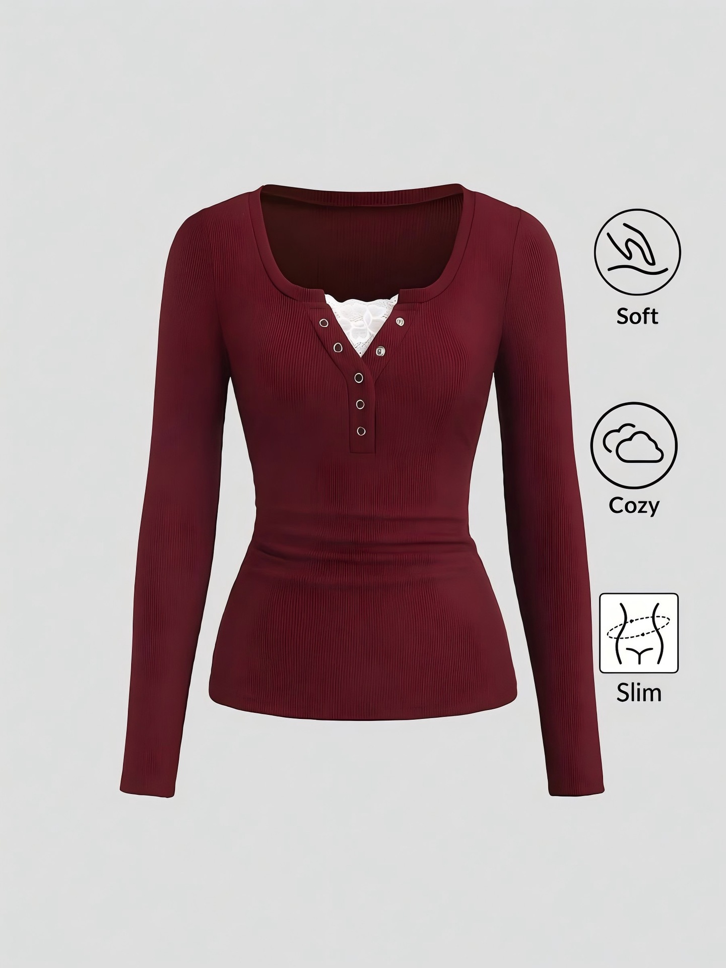 Kadın Amerikan Henley V Yaka D - T-Shirts incelemesi ve fiyatı