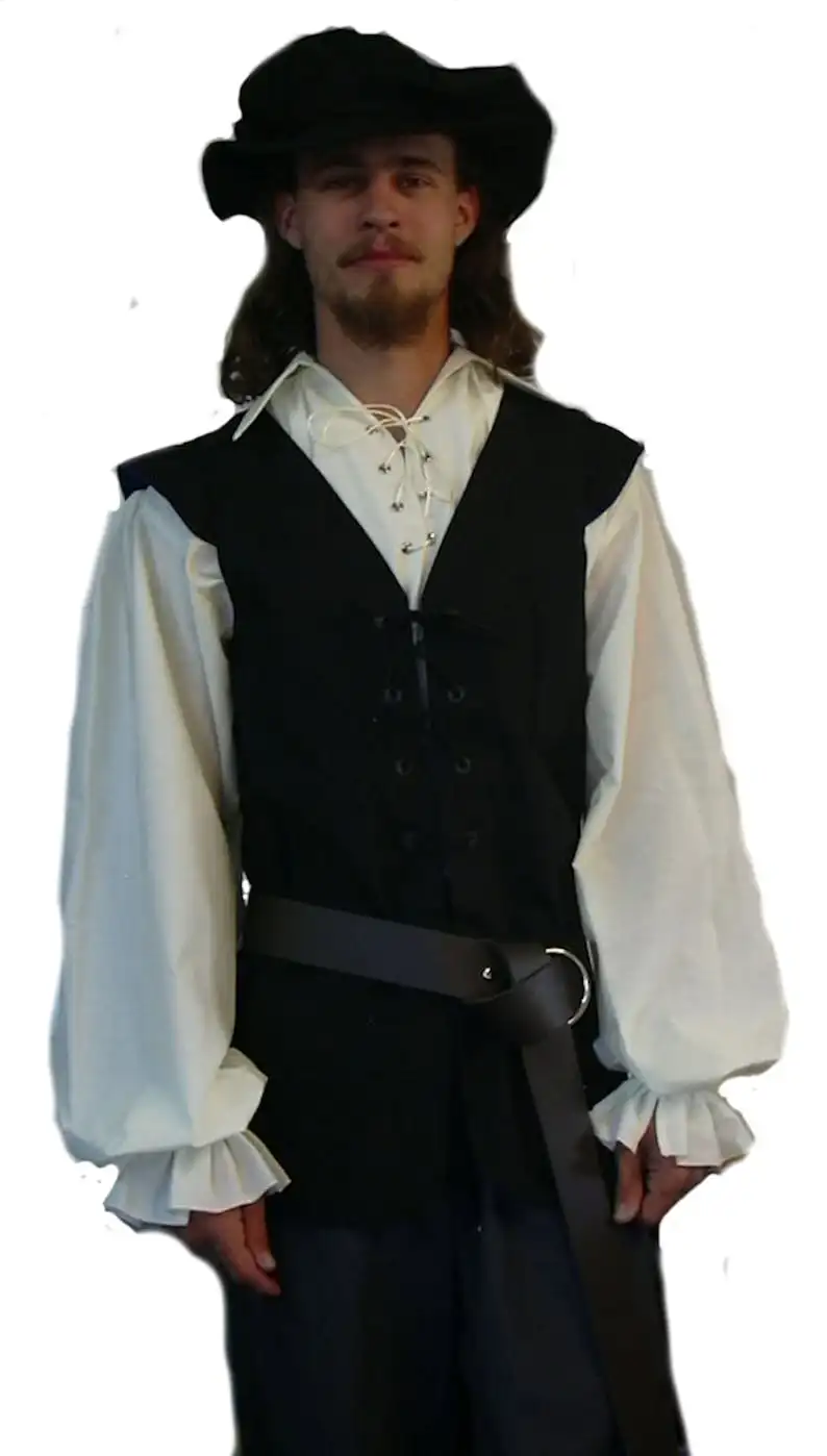Ortaçağ Gömlekleri Fırfırlı Go - Medieval Gothic Lace Up Pirate Shirt incelemesi ve fiyatı