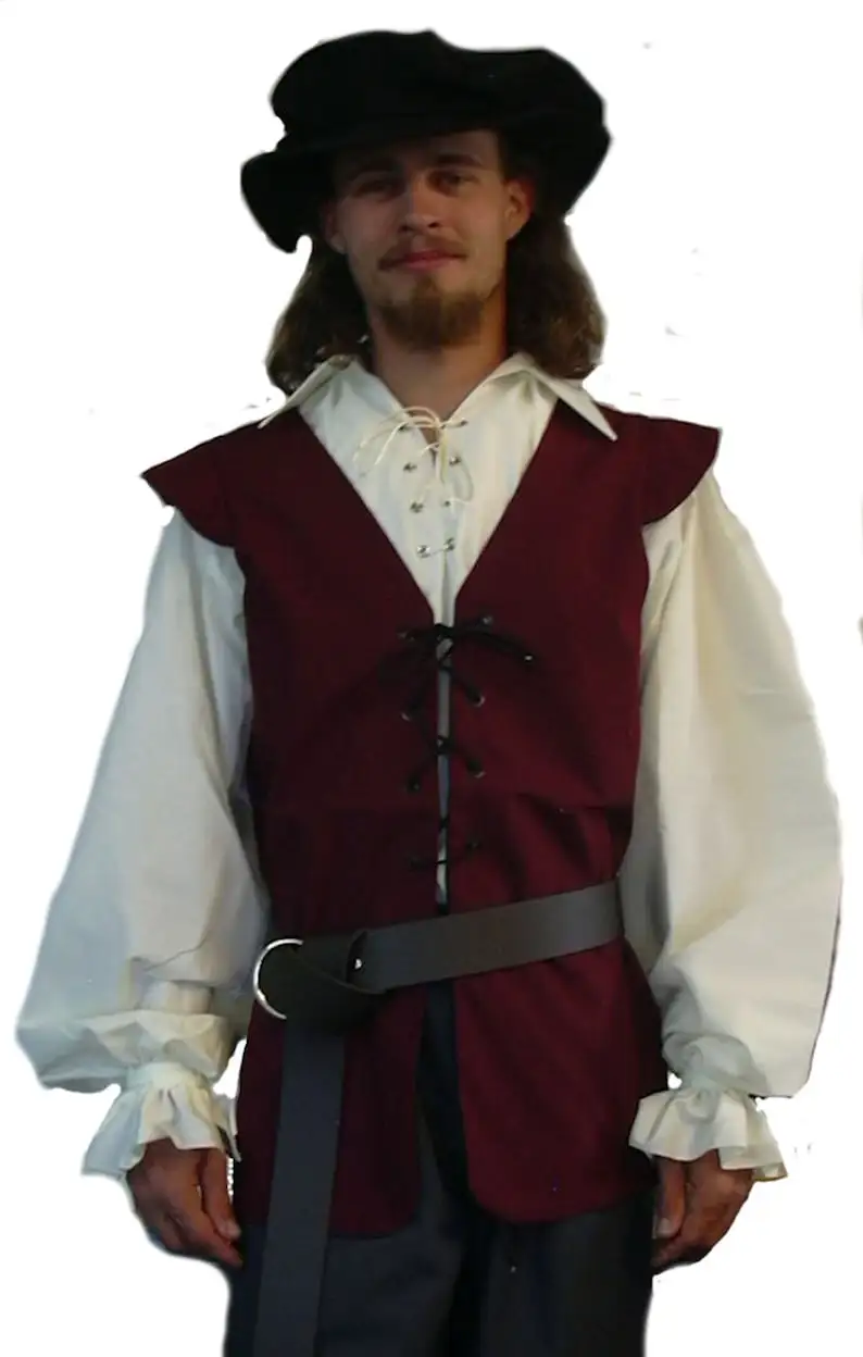Ortaçağ Gömlekleri Fırfırlı Go - Medieval Gothic Lace Up Pirate Shirt incelemesi ve fiyatı