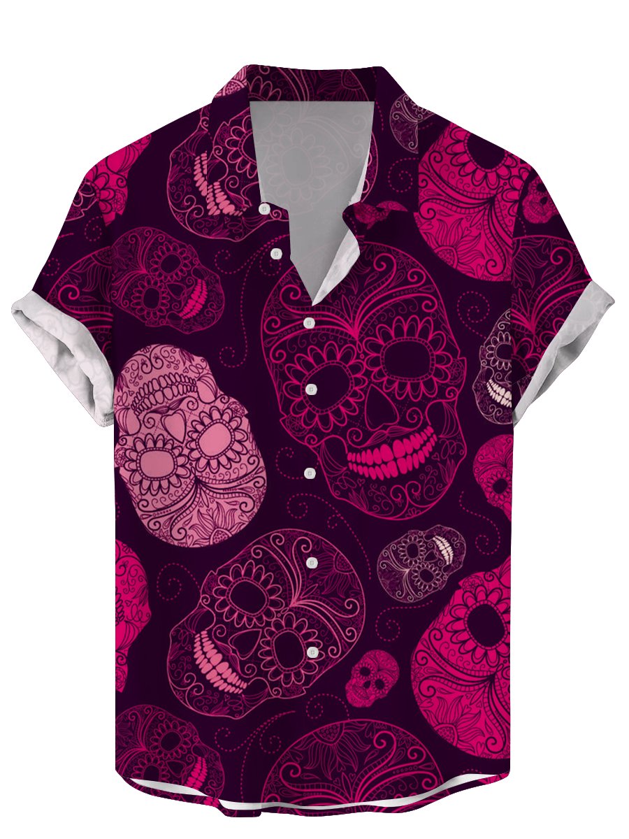 Vintage kafatası çiçek erkek g - Vintage Hawaiian Floral Shirt incelemesi ve fiyatı