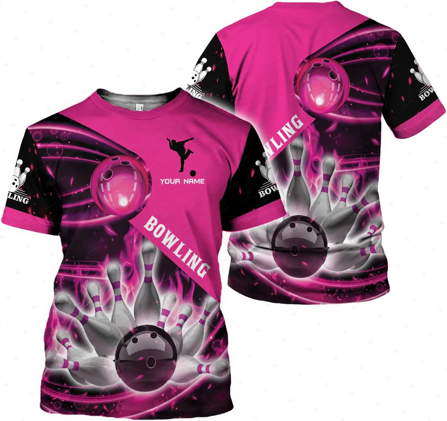Özel Ad Degrade Bowling Alev G - Short Sleeve Bowling Shirt Retro incelemesi ve fiyatı