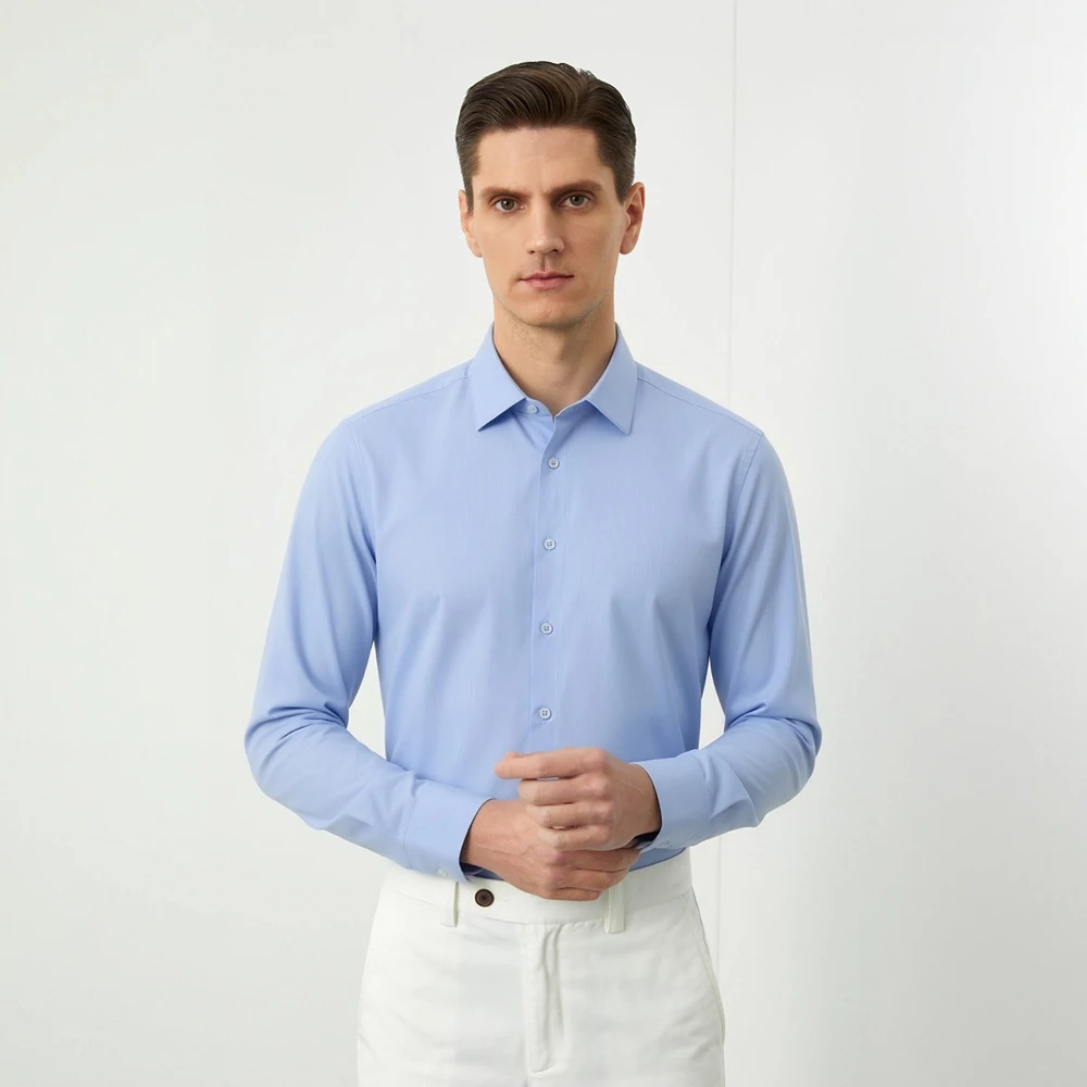 Erkek İş Gündelik Gömleği Kırı - Breathable Bamboo Fiber Shirt Non Iron incelemesi ve fiyatı