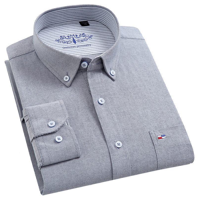 100% saf pamuk Oxford erkekler - Oxford Cotton Casual Shirt Business incelemesi ve fiyatı