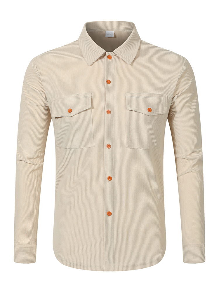 Rahat erkek Kadife Gömlek Ceke - Corduroy Button Up Shirt Men incelemesi ve fiyatı