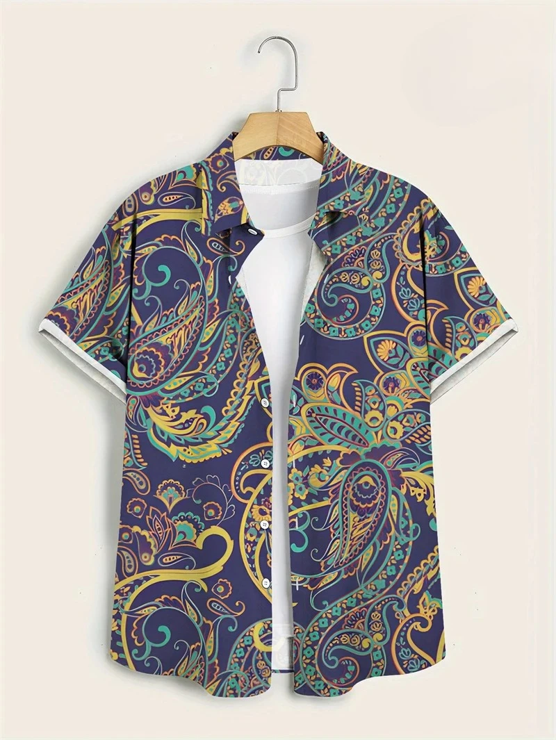 Mor Tabanlı Renkli Paisley Haw - Vintage Hawaiian Floral Shirt incelemesi ve fiyatı