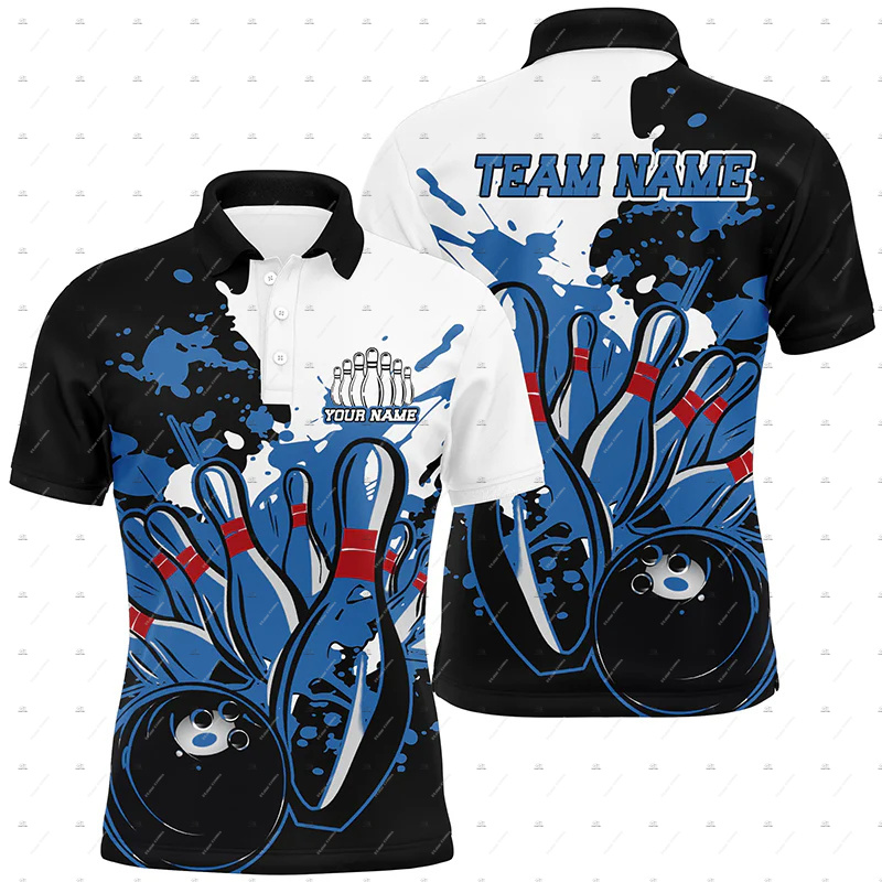 Özel Ad Bowling Kafatası Alev  - Short Sleeve Bowling Shirt Retro incelemesi ve fiyatı