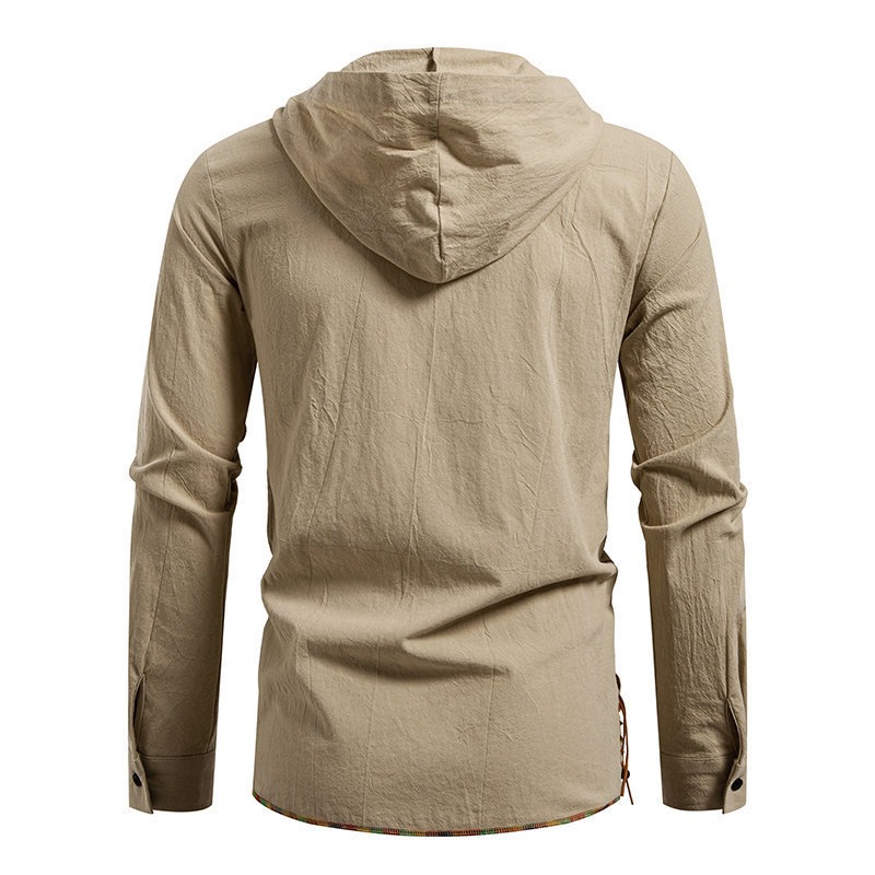 Erkek Uzun Kollu Kapüşonlu Tiş - Medieval Gothic Lace Up Pirate Shirt incelemesi ve fiyatı