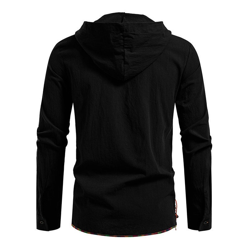 Erkek Uzun Kollu Kapüşonlu Tiş - Medieval Gothic Lace Up Pirate Shirt incelemesi ve fiyatı