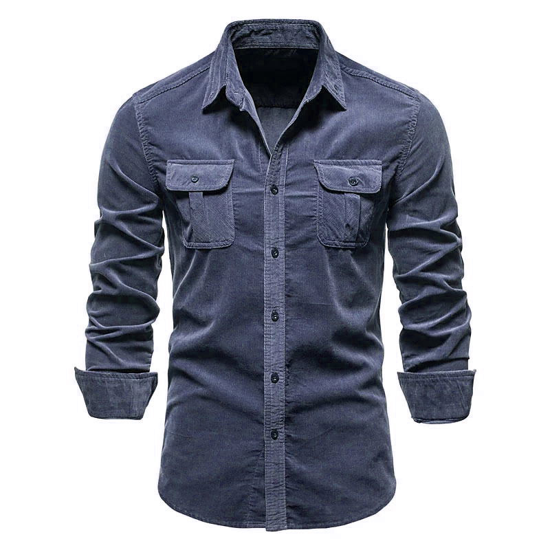Erkek Yeni Kadife Gömlek Pamuk - Corduroy Button Up Shirt Men incelemesi ve fiyatı