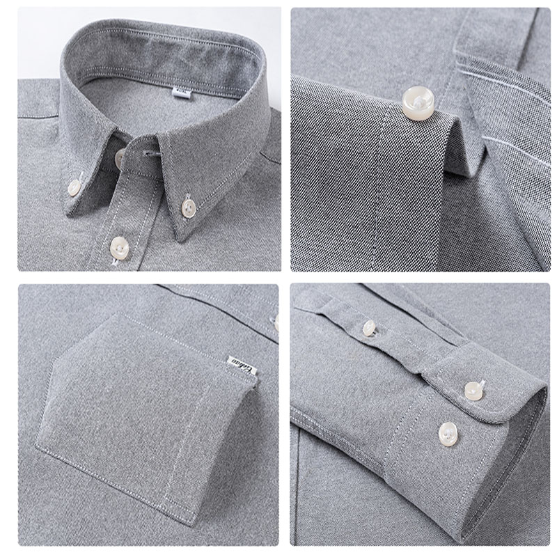 Erkek Saf Pamuklu Oxford Düz R - Oxford Cotton Casual Shirt Business incelemesi ve fiyatı