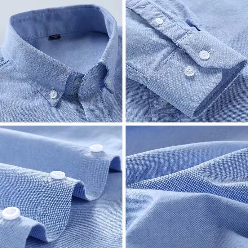 S-6XL Oxford Gömlek Erkekler i - Oxford Cotton Casual Shirt Business incelemesi ve fiyatı