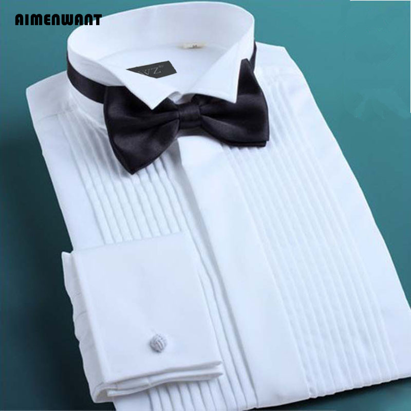 AIMENWANT 2024 smokin gömlek M - Mandarin Collar Formal Shirt Slim Fit incelemesi ve fiyatı