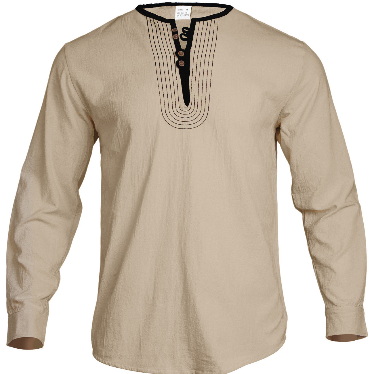 2026 günlük düz renk pamuklu k - Mens Linen Shirt Long Sleeve incelemesi ve fiyatı