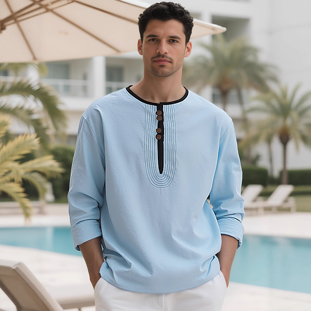 2026 günlük düz renk pamuklu k - Mens Linen Shirt Long Sleeve incelemesi ve fiyatı