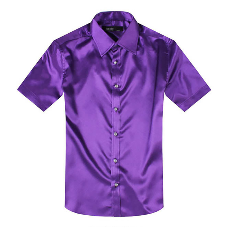 Ipek saten erkek elbise gömlek - Mens Satin Silk Dress Shirt incelemesi ve fiyatı