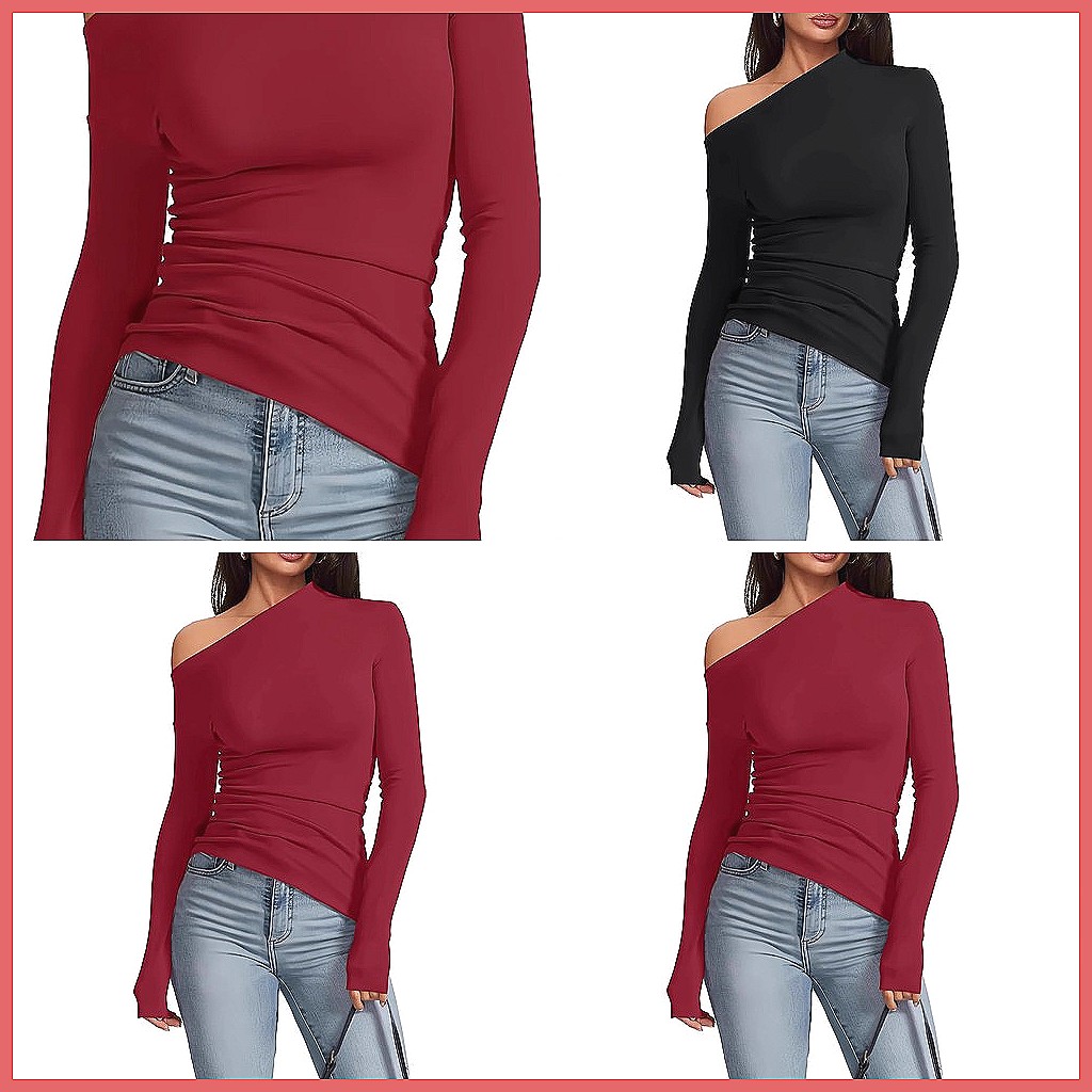 Omuzları Açık Uzun Kollu Tişör - Shirts incelemesi ve fiyatı