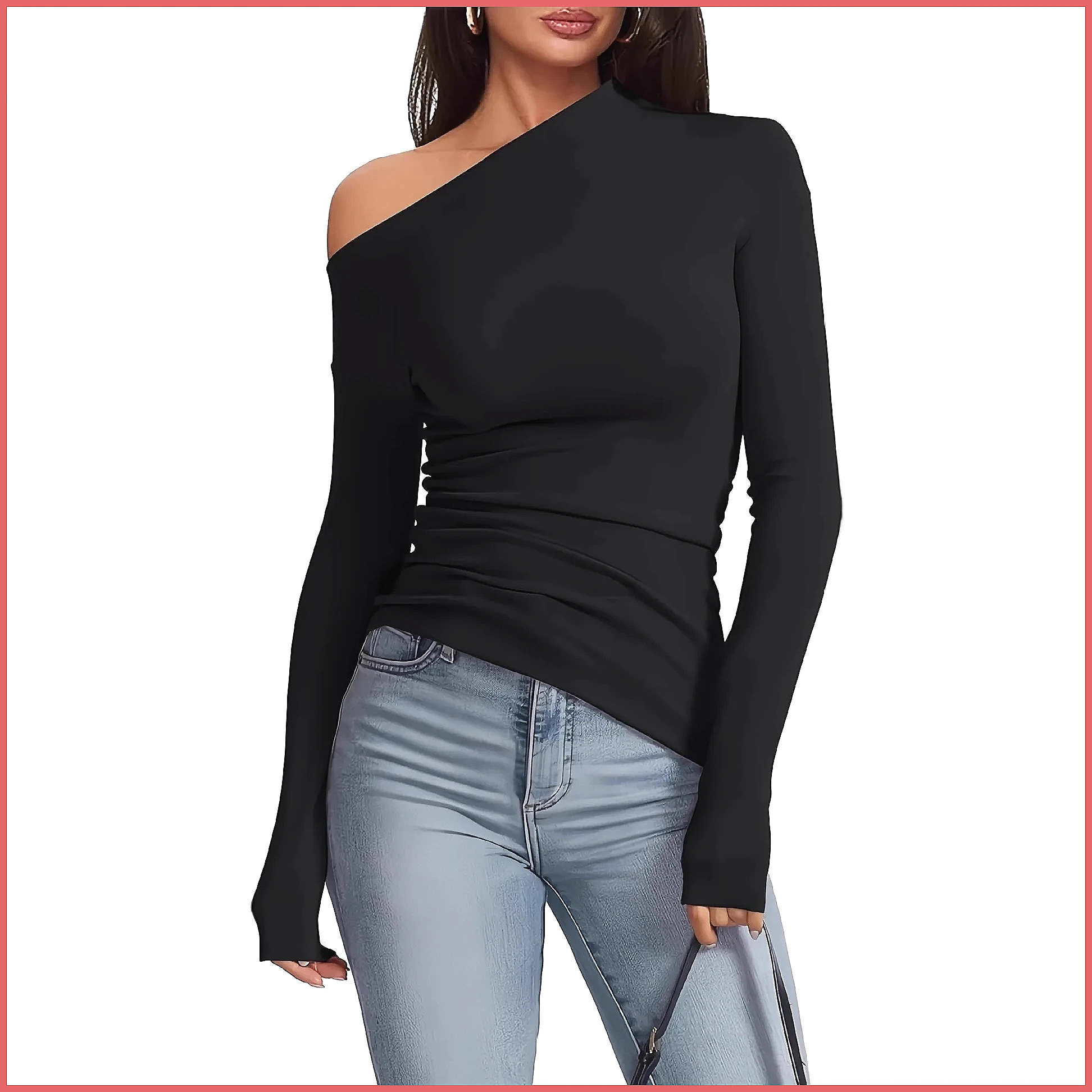 Omuzları Açık Uzun Kollu Tişör - Shirts incelemesi ve fiyatı