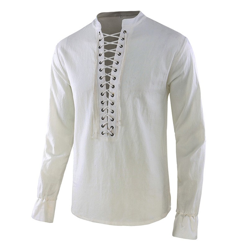 Erkek Rönesans Gömleği Korsan  - Mens Linen Shirt Long Sleeve incelemesi ve fiyatı