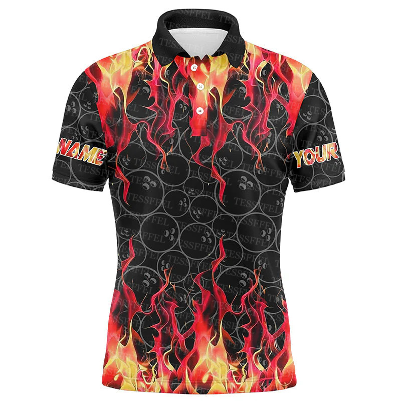 Özel Ad Graffiti Alev Degrade  - Short Sleeve Bowling Shirt Retro incelemesi ve fiyatı