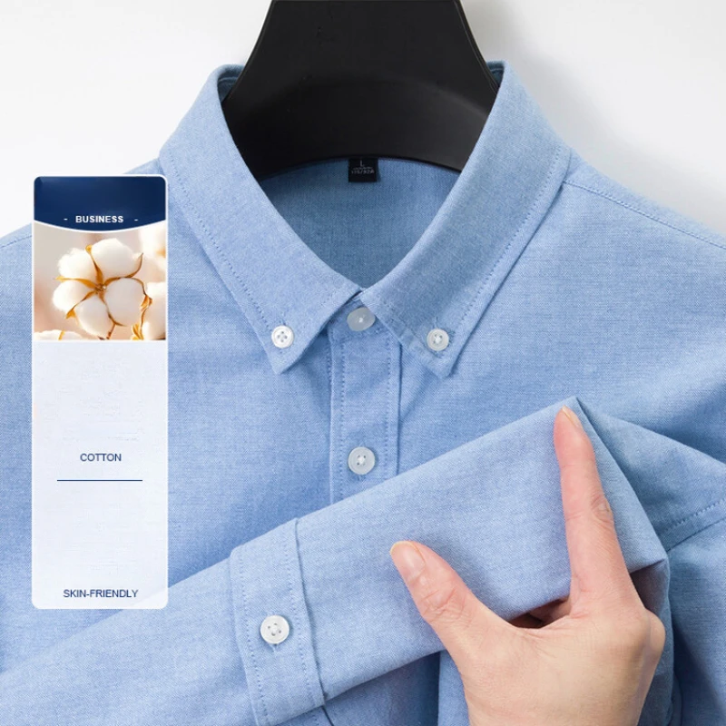 Yeni Erkek Oxford Gömlek %76 P - Oxford Cotton Casual Shirt Business incelemesi ve fiyatı
